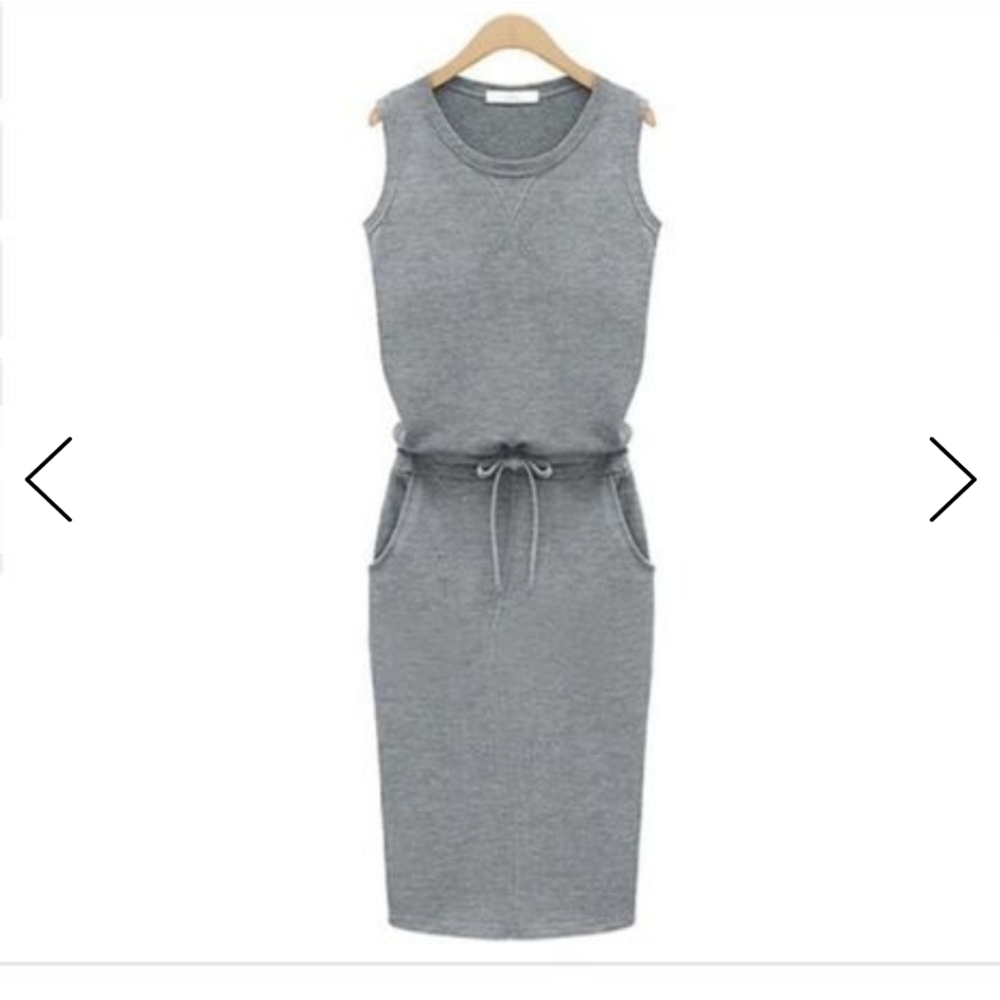 Size M Carmellita Rodengo Dress heather gray NWOT